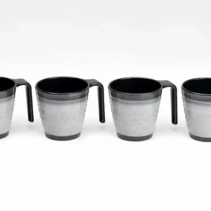 Flamefield Break-Resistant Granite Grey Mugs