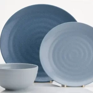 Flamefield Break-Resistant Shades of Blue Melamine Set